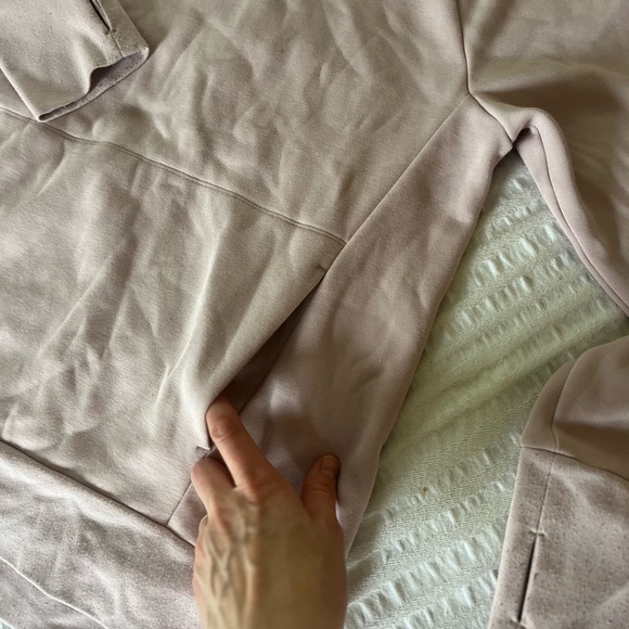 Fabletics Zaylee Funnel Mock Neck Long Sleeve Tunic Pullover Sweater Blush Pink - Picture 3 of 9